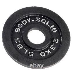 105 Lb Olympic Plates Weight Set Satin Black Enamel Finish