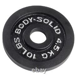 105 Lb Olympic Plates Weight Set Satin Black Enamel Finish