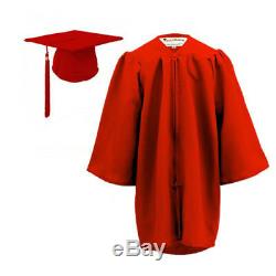 10 x Children's Graduation Gown & Hat SET for 3-6 year olds- MATT Finish