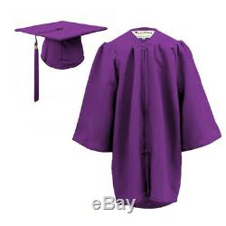 10 x Children's Graduation Gown & Hat SET for 3-6 year olds- MATT Finish