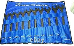 10pc Jumbo Combination Wrench Set 1-5/16 To 2 Black Oxide Finish H-D Tools SAE