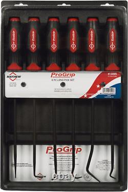 13095 Progrip 6-Piece Long Pick Set, Black Oxide Finish