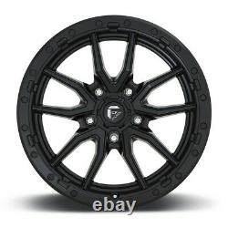 18 Black Fuel Rebel Wheels Rims Matte Tundra Sequioa 275 65 18 Falken Tires Set