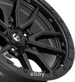 18 Black Fuel Rebel Wheels Rims Matte Tundra Sequioa 275 65 18 Falken Tires Set