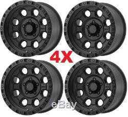 18 Matte Black Wheels Rims Tires 33 12.50 33x12.50r18 Mud Mt Method Atx Fuel
