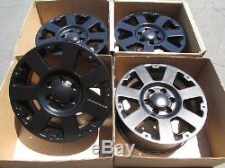 18 hummer h3 factory wheels with new black powder coated finish set 4 h 3 alloy
