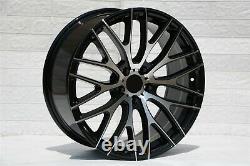 19 Stag A1 Style Black Machined Finish Wheels Brand New Set Of Four 5x114