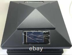 1/2/4/6/8/10/12-Pc Solar Black Finish Color 4/5/6 Wood&PVC Post Cap LED Light