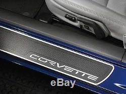 2005-13 Chevrolet Corvette C6 Door Sill Finish Plate Protector Set LH & RH