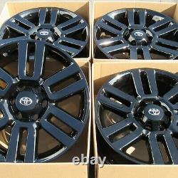 20 Toyota Tacoma 4runner Factory Oem Wheels Rims Set 4 New Gloss Black Finish