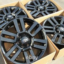 20 Toyota Tacoma 4runner Factory Oem Wheels Rims Set 4 New Gloss Black Finish