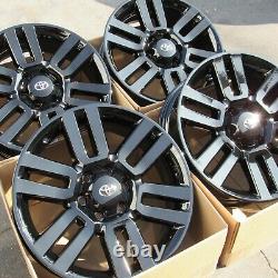 20 Toyota Tacoma 4runner Factory Oem Wheels Rims Set 4 New Gloss Black Finish