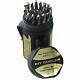 29 Piece Heavy Duty High Speed Steel Drill Bit Set With Black And Gold Finish
