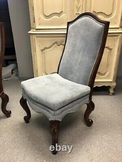 2 Drexel Heritage Belle Maison Upholstered Parlor Side Dining Chairs Set 311-751