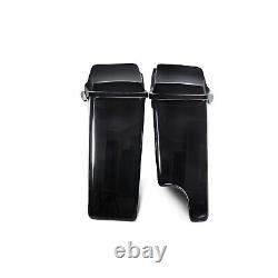 2-into-1 Right Side Exhaust Stretched Saddlebags for 2014-2022 Harley-Davidson