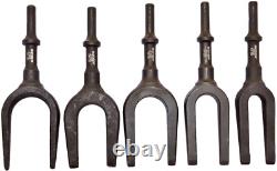 31940 Pneumatic Separating Fork, 5-Piece Set, Black Oxide Finish