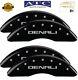34219sdnlbk New Caliper Covers Set 4 Black Finish Silver Denali Sierra 2500 3500