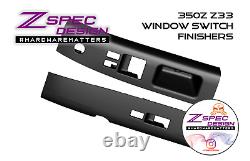 350z Z33 Interior Door Window Switch Finisher Set BLACK fits LHD'06-09
