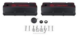 351C Aluminum Valve Cover Set Black Finish