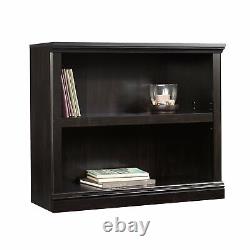 3 Piece Library Set Black Finish Bookshelves and Bookcases Home Furniture