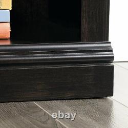 3 Piece Library Set Black Finish Bookshelves and Bookcases Home Furniture