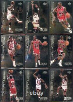3 Set Lot 98-99 Upper Deck Black Diamond Michael Jordan Foil Sp Authentic Ionix