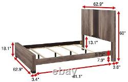 4Pc Beautiful Master Bedroom Suite in Gray/Black Finish Queen Sleek Bed Set