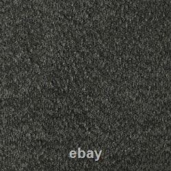 4 Pc Black Finish Grey Fabric Upholstered Bed Ns Dresser Bedroom Furniture Set