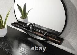 4 Pc Woven Rattan Black Finish Queen Bed Ns Dresser Mirror Bedroom Furniture Set