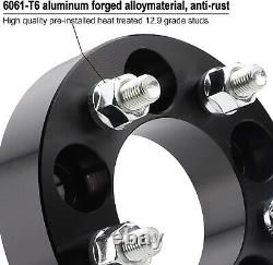 4-Piece 2-Inch Wheel Spacers Set for Tacoma 4Runner & FJ Cruiser Black Finish