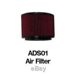 4x4 Universal Cold Air Box Filter Kit Black Finish for Universal Set Up