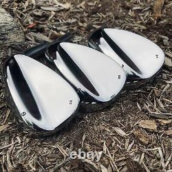 52/56/60 SM FORGED RAW 3-Wedge Golf Wedge Set by Corey Paul RAW MIRROR FINISH