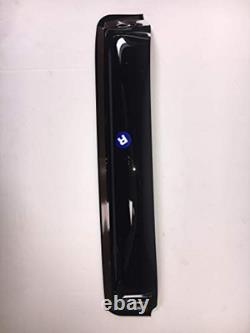 572865 In-channel Window Visors Front and Rear Set, Matte Black Finish