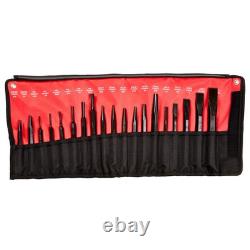 61019 Punch and Chisel Set, 19-Piece, Black Oxide Finish