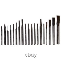 61019 Punch and Chisel Set, 19-Piece, Black Oxide Finish
