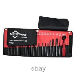 62287 Punch and 20-Piece SAE Chisel Set Black Oxide Finish