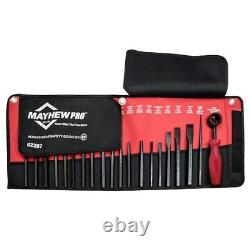 62287 Punch and 20-Piece SAE Chisel Set Black Oxide Finish