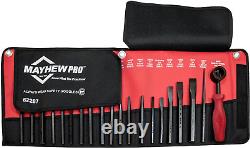 62287 Punch and Chisel Set, Black Oxide Finish, 20-Piece SAE