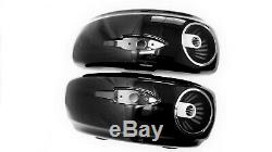 6.5 Saddlebag Speaker Lids set withGrills for 14-17 INDIAN Chieftan Roadmaster