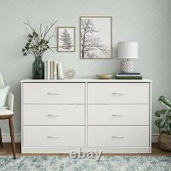 6 Drawer Dresser Modern Set Organizer Clothe Furniture Finishes Chest White
