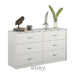 6 Drawer Dresser Modern Set Organizer Clothe Furniture Finishes Chest White