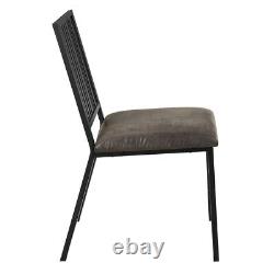 ACME Zudora Side Chair (Set-2), Synthetic Leather & Black Finish DN01758