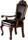 Acme Chateau De Ville Set Of 2 Arm Chair In Black And Cherry Finish 10039