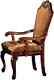 Acme Chateau De Ville Set Of 2 Arm Chair In Cherry Finish 04078