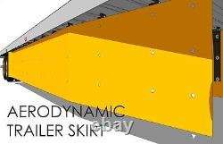 Aerodynamic Trailer Skirt (Set of 2) for Semi-Truck - BLACK finish SAVE FUEL