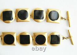 Anne Klein Modernist Geometric Enamel Matte Satin Finish Necklace Bracelet Set