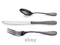Artaste 56914 Rain 18/10 Stainless Steel Flatware 36-Piece Set Black Finished