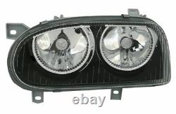 BLACK color finish H7 H7 HEADLIGHTS SET FOR VW GOLF 3