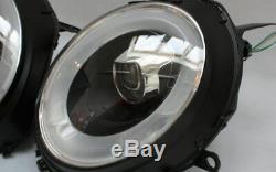 BLACK finish LED BAR HEADLIGHTS SET FOR BMW MINI COOPER R55 R56 R57