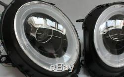 BLACK finish LED BAR HEADLIGHTS SET FOR BMW MINI COOPER R55 R56 R57